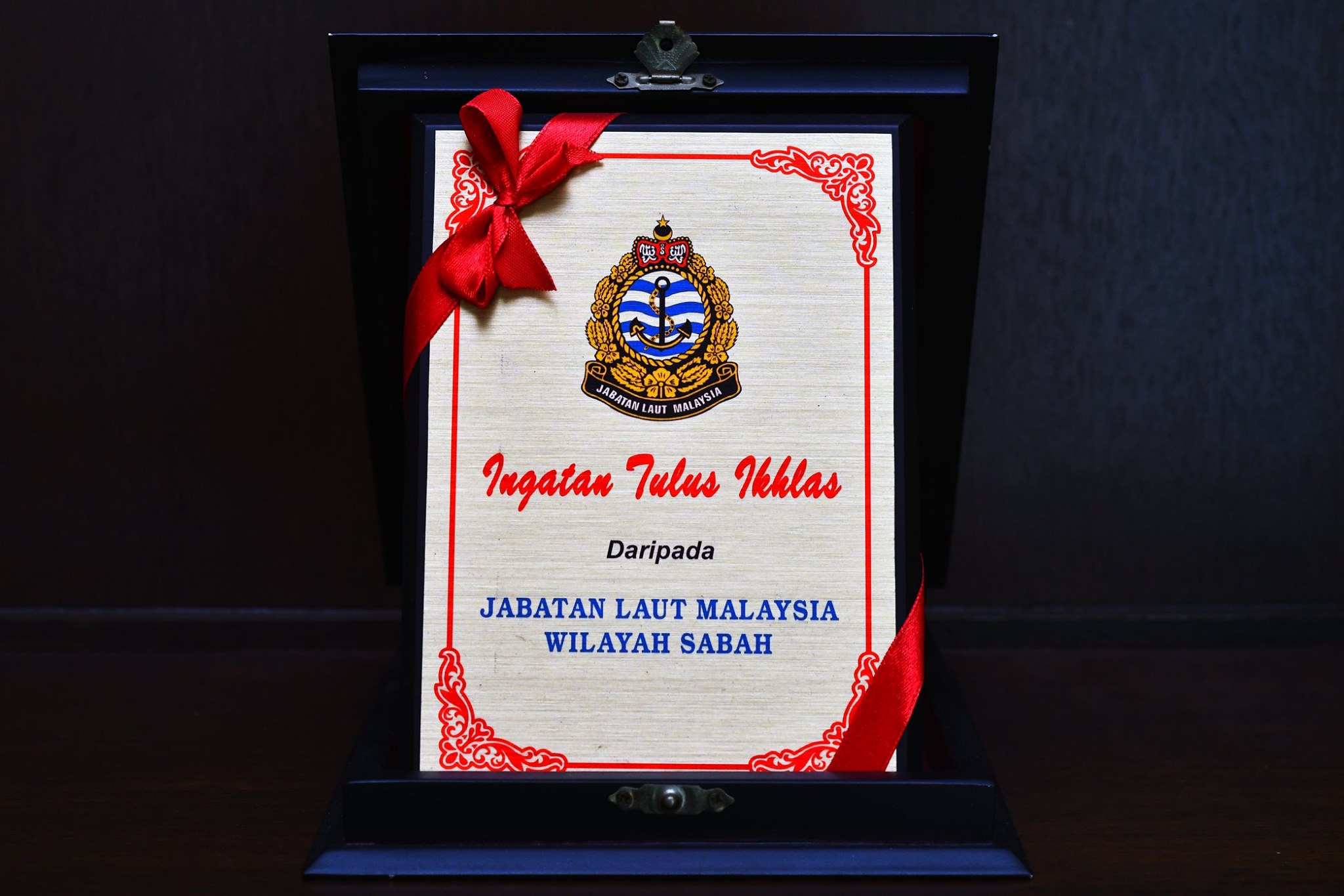 <b>Jabatan Laut Malaysia Wilayah Sabah Award</b>